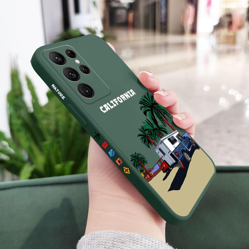 

Travel Road Phone Case For Samsung Galaxy S25 FE S24 S23 S22 S21 S20 Ultra Plus FE S10 Note 20 ultra 10 Plus Cover S24