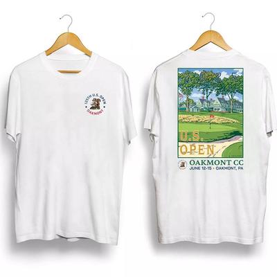 The 2025 U.S. Open Seabreeze Poster White T-Shirt