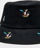 [Munsingwear] Adjustable Bucket Hat, Cotton, Character Penguin, Bucket Hat, Golf, MG5SCP76U BK00 (Black)