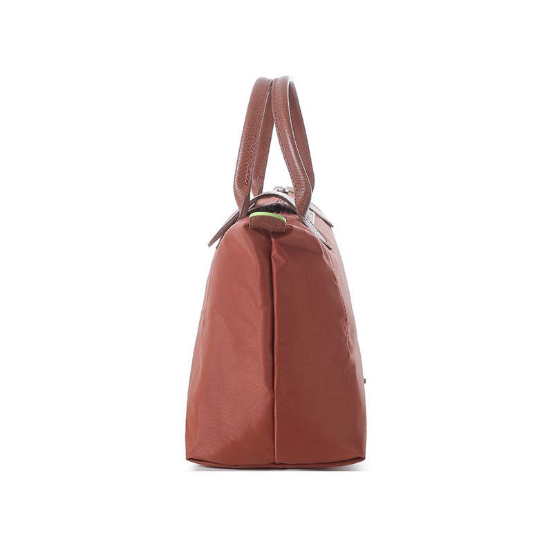 Longchamp Le Pliage Green Lightweight Convenient Foldable Recycled Canvas Tote Bag Women Tote Bags Chestnut 1621919404