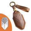 Handmade Genuine Leather Key Cover for Formula Leopard 5 - Vintage Style, All-Inclusive Protection with Buckle