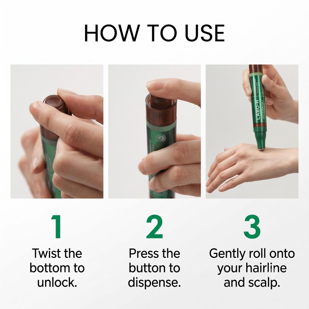 LABO-H Scalp Strengthening Clinic Mild Acidic Shampoo + Capsule Treatment + Roll-On Serum Set