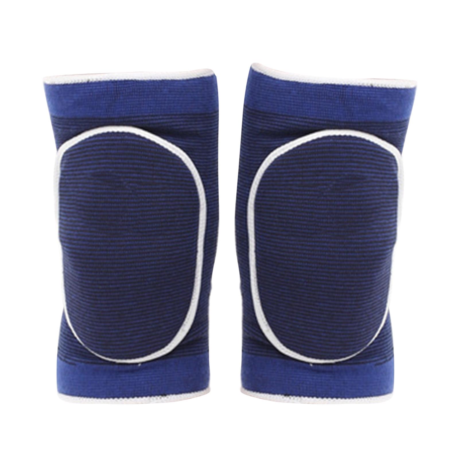 

2 шт. Защитные наколенники для мужчин и женщин, эластичные наколенники для предотвращения столкновений, волейбол, футбол, йога, танцы, катание на роликах синий