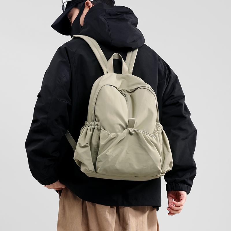 Men Women Backpack Nylon Lightweight Large Capacity Travel Backpack Student Schoolbag