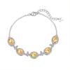 S925 Sterling Silver Inlaid with Natural Spar Butterfly Bracelet Multi-color Crystal Clear Healing Fashion Women's Jewelry Gift