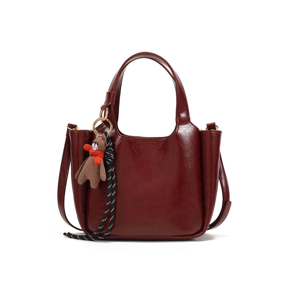 Premium Wedding Bag Daily Available Bridal Bag 2025 New Retro Bucket Bag Red Bag Wedding Handbag