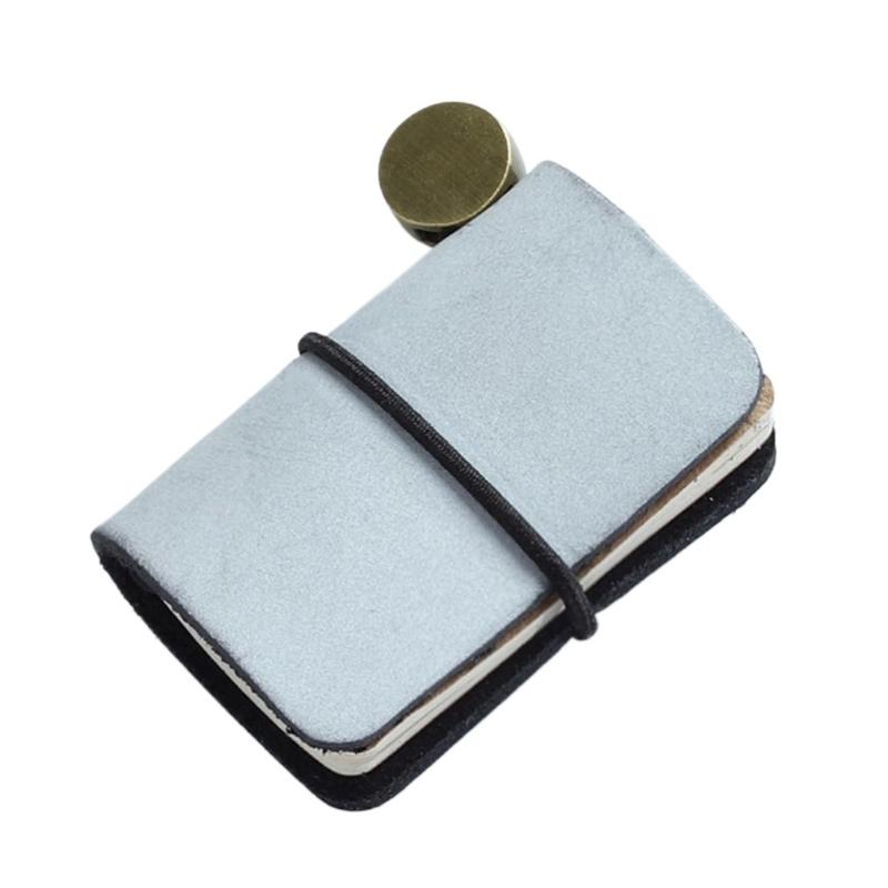 Pocket Leather Notebooks 1.25x1.88Inch Small Leather Journal Pocket Writing Pad For Women Keychain Bag Wallet Charm