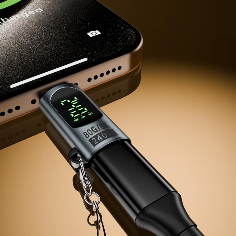 Digitaler Typ-C-Adapter 8K 60Hz Datenübertragungswandler 80 Gbit/s PD 240W USB-C-Adapter USB-C-Erweiterung für iPhone 16