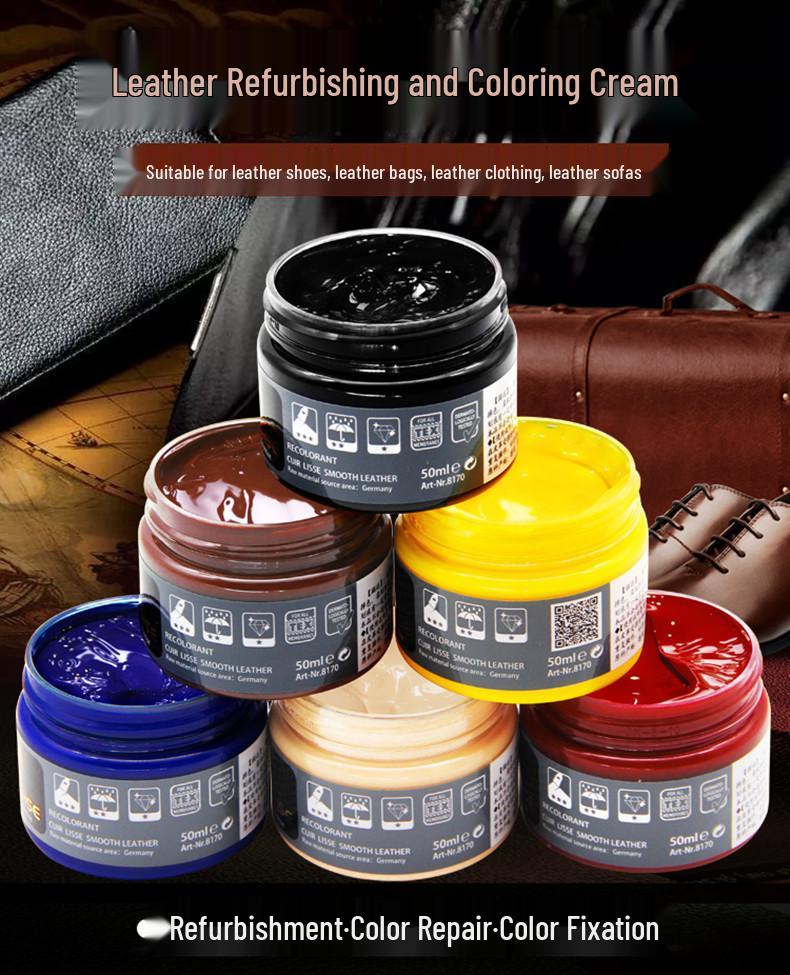EIDECHSE Leather Color Restorer: Genuine Leather Dye for Sofas, Bags, Clothes, Jackets, and Shoes.