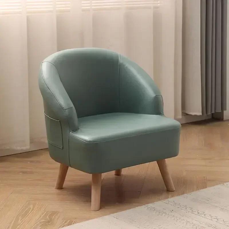Small Leisure Single Sofa Chair Living Room and Bedroom Seat Balcony Reception Chair Hotel Lounge Chair Cozy Guest Seating