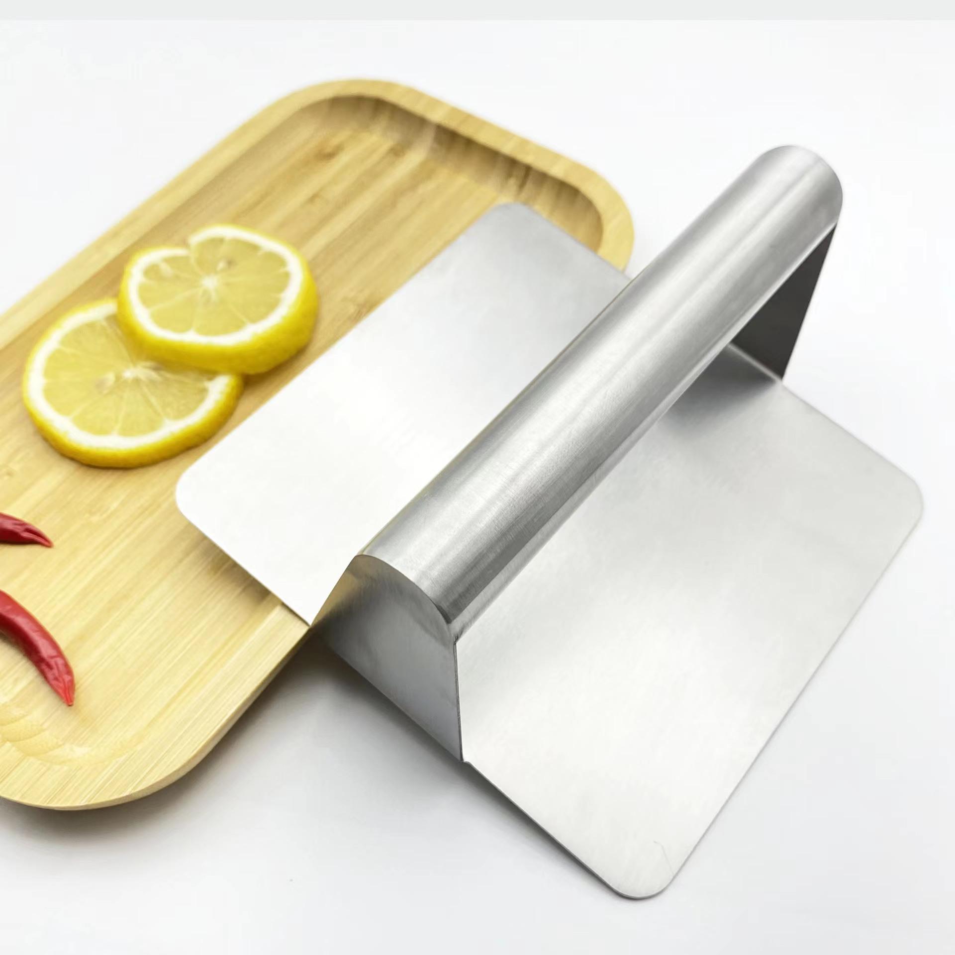 In Stock Stainless Steel Meat Patty Press - Square & Round Hamburger Pressing Board
