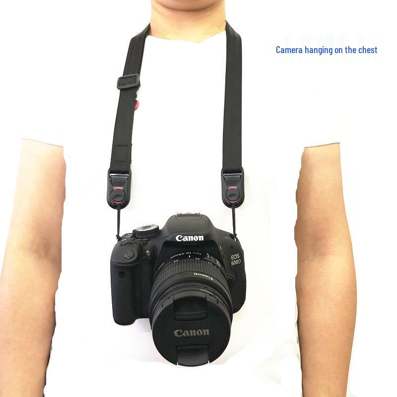 Multifunctional Decompression Double Shoulder & Hand Strap for SLR/Mirrorless Cameras with Quick Release