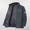 Men's Polar Fleece Jacket Winter Windproof Stand Collar Coat Zip-Up Thermal Fleece Lined Coats Casual Warm Outwear Men Clothing