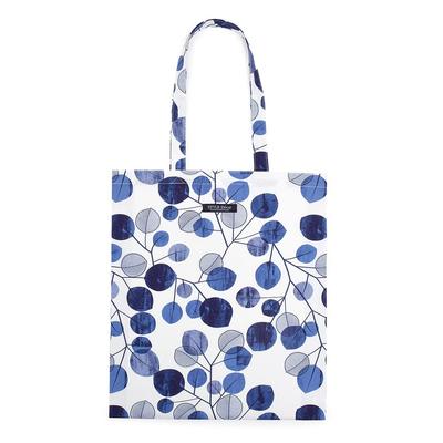 STYLE Decor Women's Large Capacity Tote Bag, 100% Cotton, A3 Size, Navy Leaf, W4602200