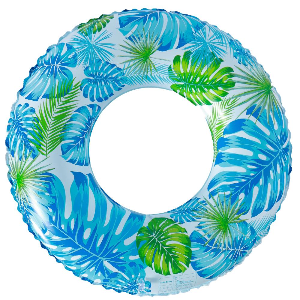Anello gonfiabile da nuoto rétro a righe ispessito per bambini Xiao Lü - Design Oliva e Fiore di Ciliegio