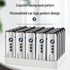 50 Custom Creative Slanted Metal Windproof Inflatable Lighters – Durable with Unique Printing