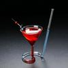 Spiral Cocktail Glass Revolving Martini Creative Long Tail Straw Wine Glass