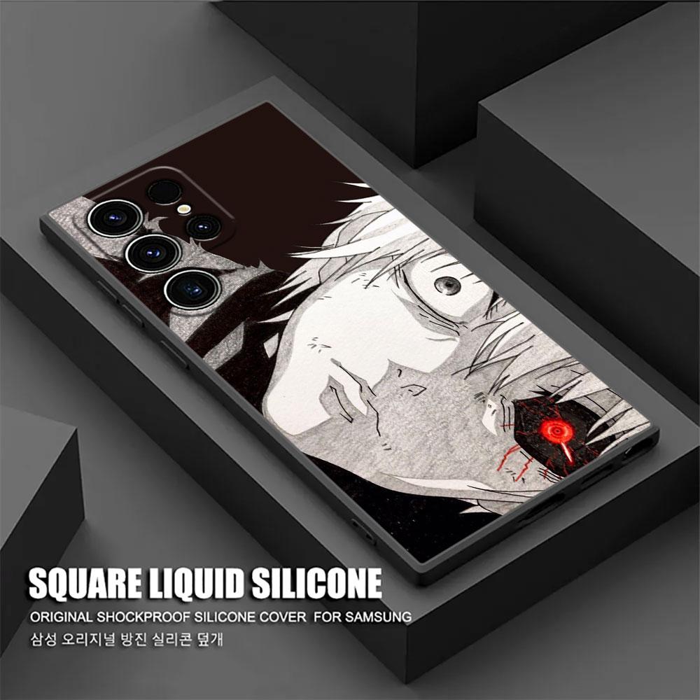 Tokyos Ghouls Anime Ken Kaneki S25 Ultra Case For Samsung Galaxy S25 S24 S23 S20 S21 FE S22 Ultra S10 Plus Case Soft Phone Cover