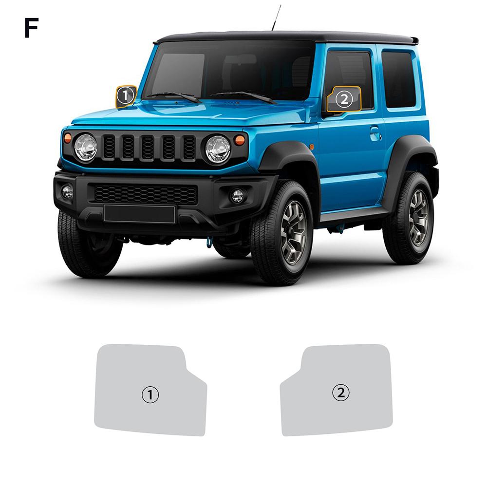 Pro Suzuki Jimny Sierra JC  -2025 Ochranná fólie na světlomety a zpětná zrcátka Samolepka na auto Ochranná proti poškrábání Kouřová Čirá