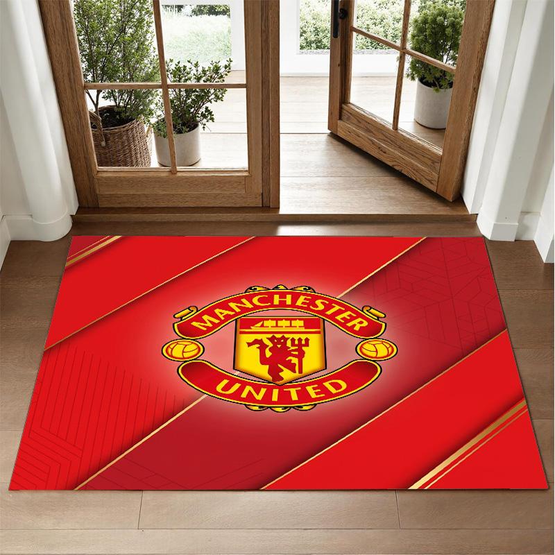 Manchester United Design Kristall Samt Teppich Weiche Dekorative Matte für Schlafzimmer Eingang