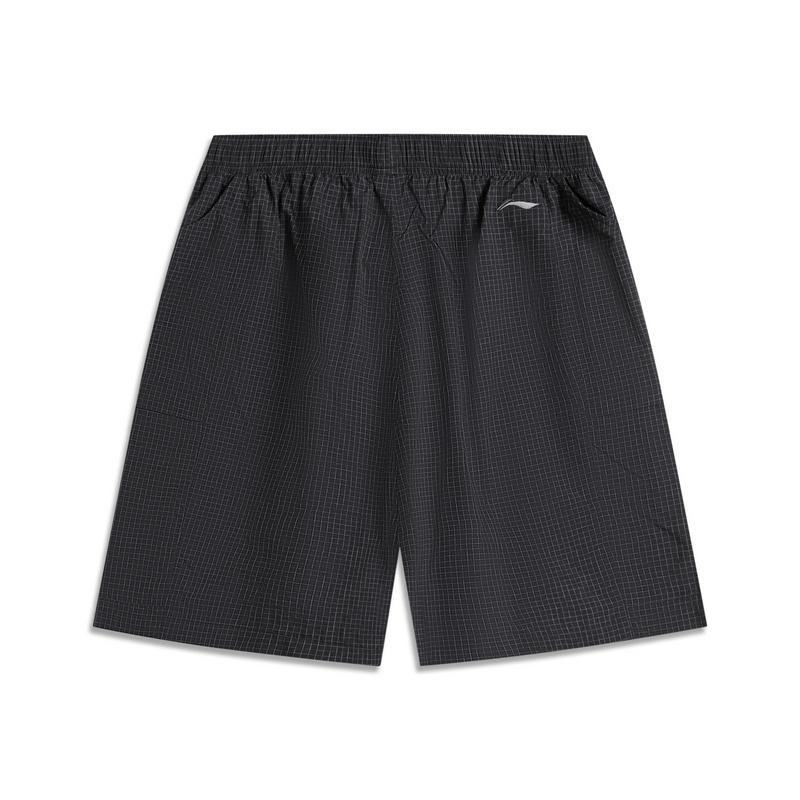 Li Ning CF Outdoor Sun Protection Water-Repellent Multi-Pocket Cargo Shorts Men Shorts Black AKSV229-6