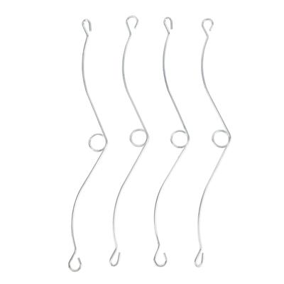 4 Pcs Grille Spring Clip Iron Long Lasting High Hardness Bathroom Fan Cover Springs Clips for Vent