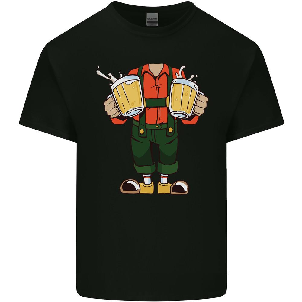 Octoberfest Man With Beer Mens Light Cotton T-Shirt Unisex T-Shirt