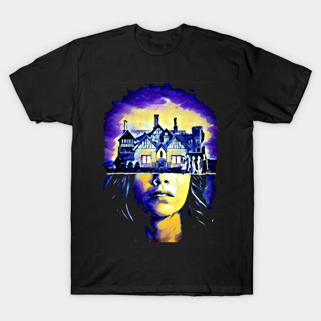 

Men Black Print T-shirt Haunting Of Hill House No-Cut Transfer Paper Print Cotton Tshirt M чорний