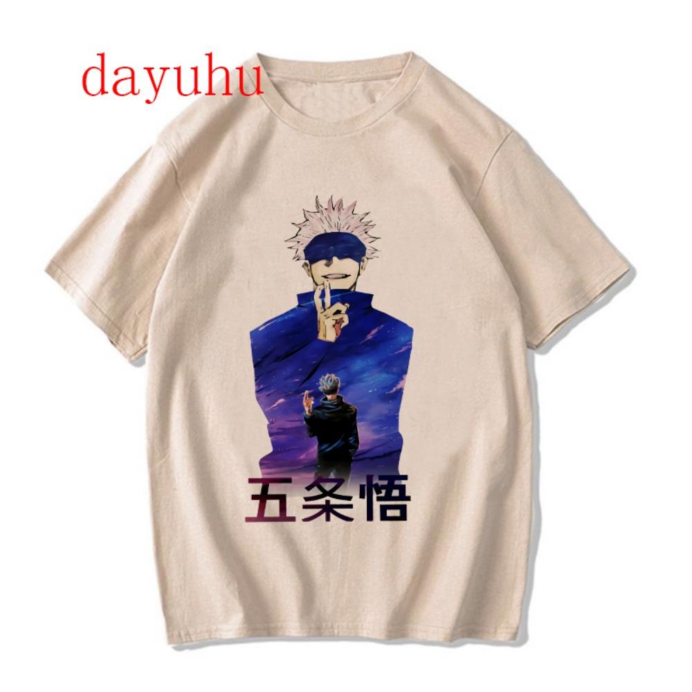 Harajuku Tshirt Manga Japanese Anime Jujutsu Kaisen T Shirt Gojo Satoru Tops Yuji Itadori Graphic Tees Cool Unisex T-shirt