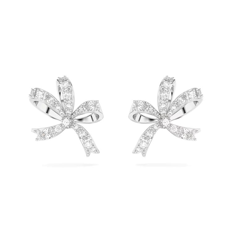 Серьги Swarovski Volta Fashion Versatile Bow Маленькие Хрустальные Серьги Женские серьги 5647579 Box (Random Color)