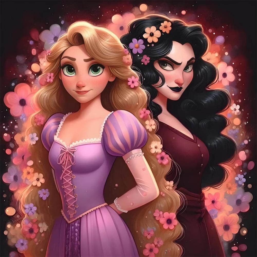 Disney 5D Diamond Painting Ice and Snow Princess Cross Stitch Mosaic Kit Home Decoration Wall Sticker DIY Handmade Gift