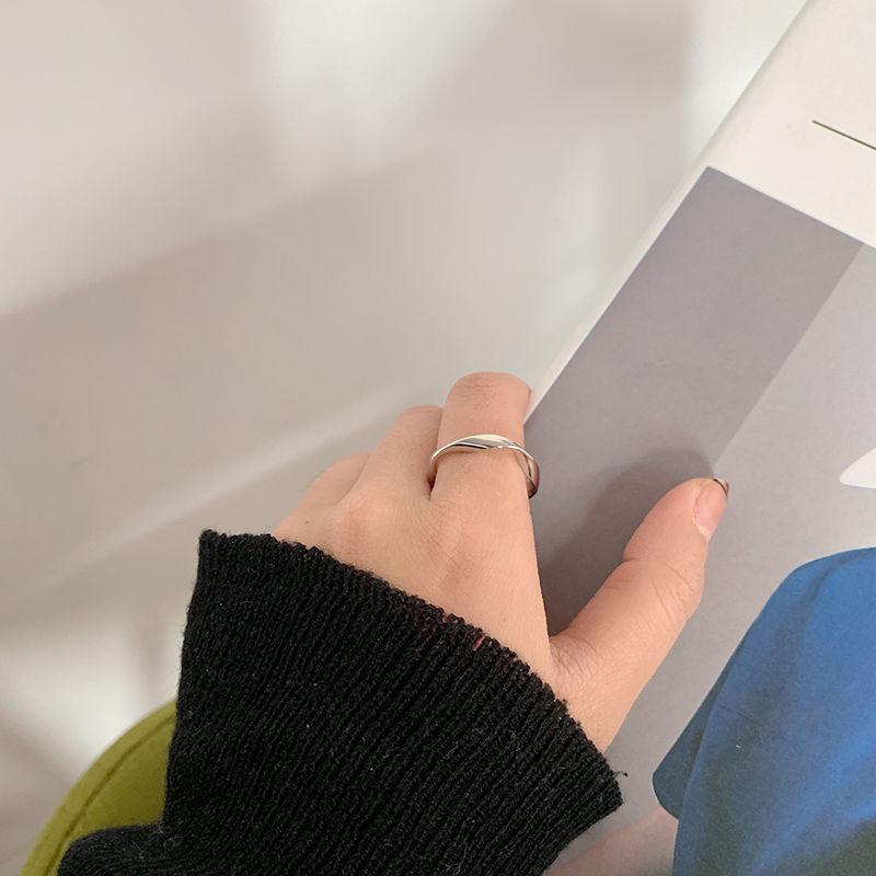 Vintage Hong Kong twist twist index finger ring fashion personality ins hipster Internet celebrity cold wind open ring