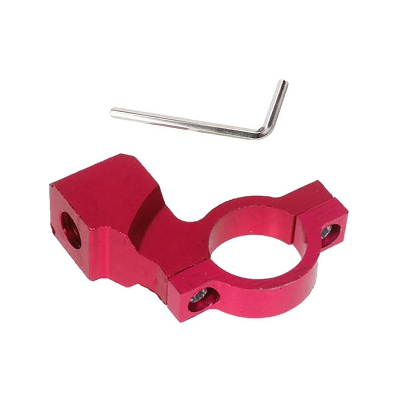 Support de Support de Fixation d'Adaptateur de Support de Rétroviseur Arrière Universel pour Moto Vélo VTT Serre-vis Aluminium CNC Guidon 22 mm 7/8 po