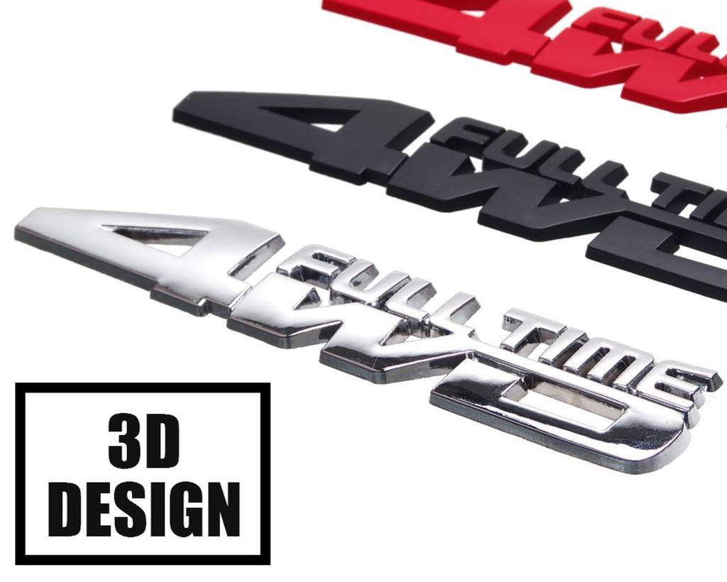 Goods Land [Metal 3D] Uniwersalna naklejka 4WD Naklejka 3D na samochód 4WD Fajna