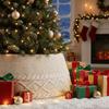 Plush Christmas Tree Collar Rustic Style Tree Base Cover Simple Christmas Tree Decoration  New Year
