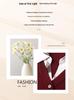 Women's Chiffon Lapel Knitwear Shirt - Long Sleeve, Middle-Aged & Elderly Spring/Autumn Fashion Base Layer Top