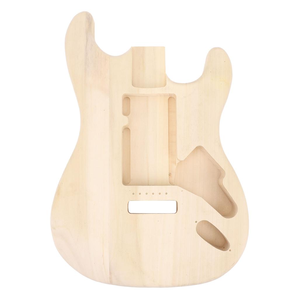 Electric Guitar Body Integrated and Unfinished Maple Wood Guitar Body Replacement DIY Accessory
