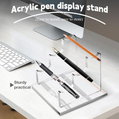 Clear Desk Acrylic Pen Holder Clear Acrylic Support Pen Holder Acrylic Pen Display Stand Clear Pen Rack Eyebrow Pen Support