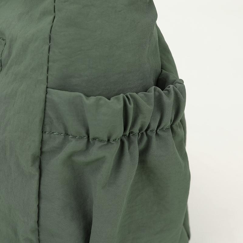 Pleated Multi-compartment Women's Bag Nylon Waterproof Lightweight Shoulder Bag