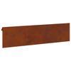 Snail Fence 4 pcs Rust coloured 100 x 3.5 x 25 cm Weatherproof Steel