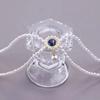 French retro double design opal necklace women ins pearl collarbone chain pendant jewelry