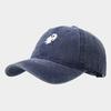 New ghost embroidery washed baseball cap men's and women's outdoor sunshade sunscreen cap fashionable personalized cap