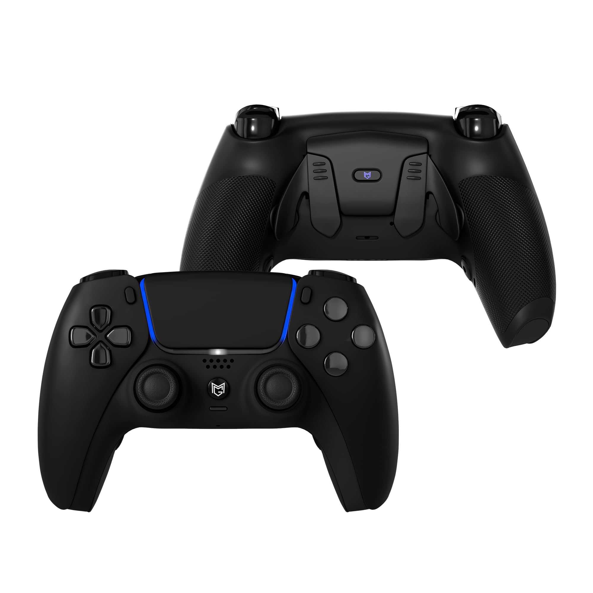 

Спеціальний контролер FusionX для PS5, сумісний контролер, сумісний з комп’ютером, FPS-контролер, тип кнопки, тип лопатки, клацання, тригер, бампер, перепризначення профілю чорний