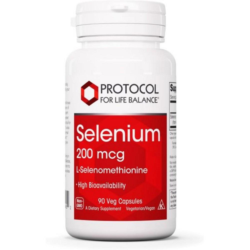 Protocol for Life Balance Selenium 200 Micrograms Thyroid Health 90 Capsules 1 Tablet