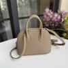 Leather women's bag Li pattern 19 mini shell bag fashion high-end portable messenger temperament bowling bag