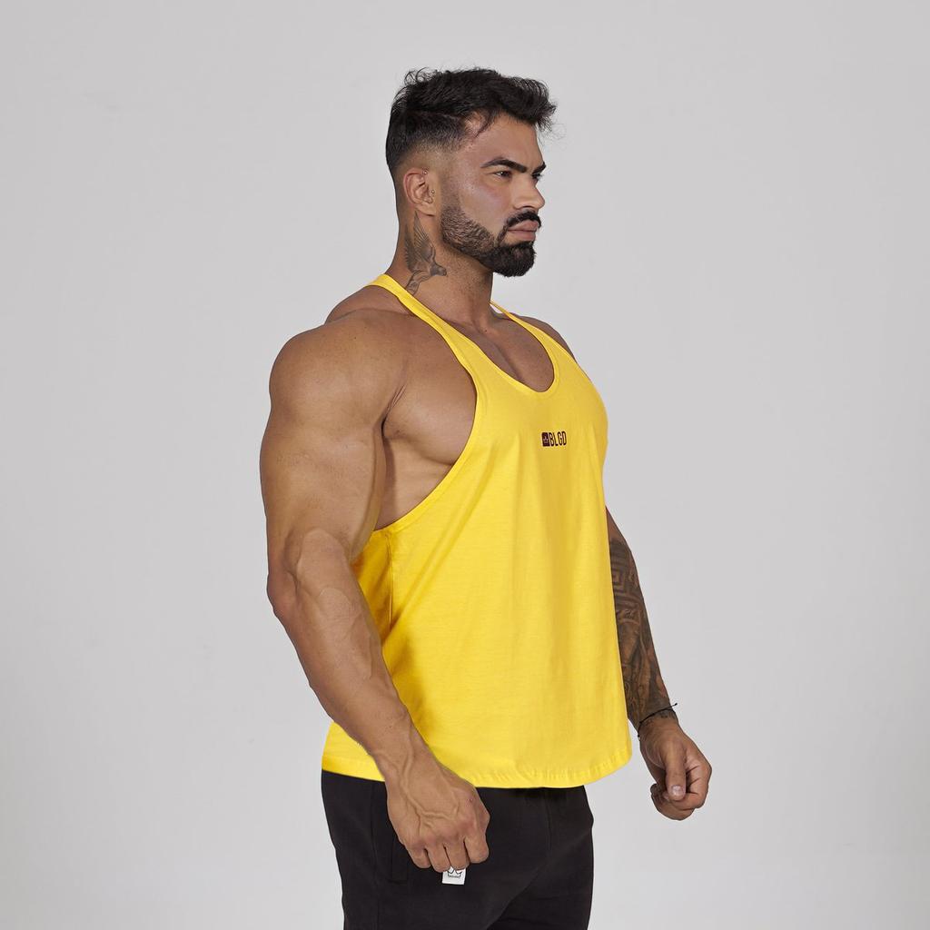 Pánská letní jednobarevná sportovní fitness vesta ležérní prodyšná elastická bez rukávů tréninkové tílko