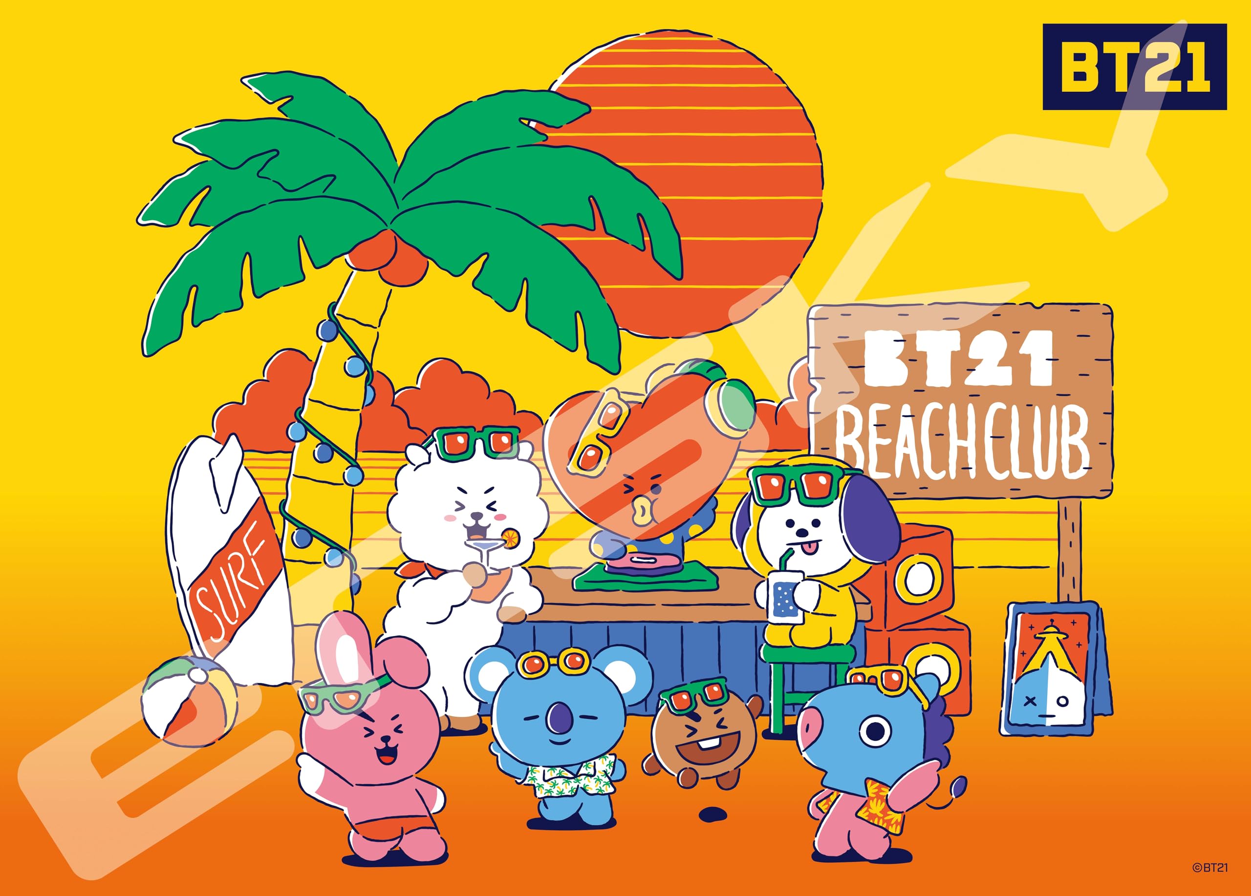 

Ensky BT21 Jigsaw Puzzle 500 Pieces [SUNSET BEACH] 500-502