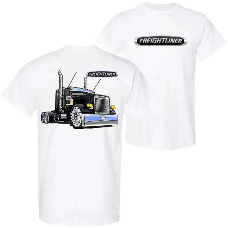 Freightliner Semi Truck T-Shirt, Black Big Rig Graphic with Gift For Dad XXXXL