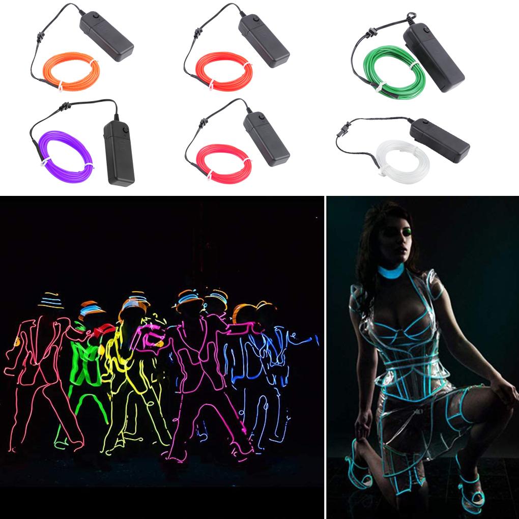 Flexible Water Resistant Glow String with USB Controller Steady/Quick Flashing LED Light Rope Tube 9ft