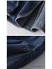 Men's Trendy Japanese Retro Washed Cotton Denim Jacket - Collarless Workwear Style